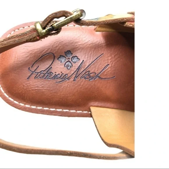 Patricia Nash Fidella White Gold Slingback Sandals - Picture 6 of 6